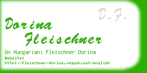 dorina fleischner business card